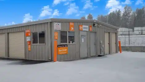 Outdoor units at self storage facility