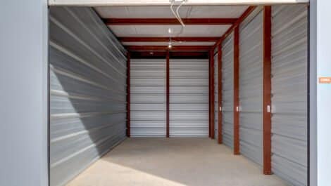 inside a storage unit