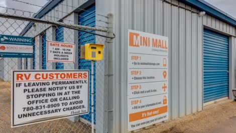 Mini mall Storage Gated access