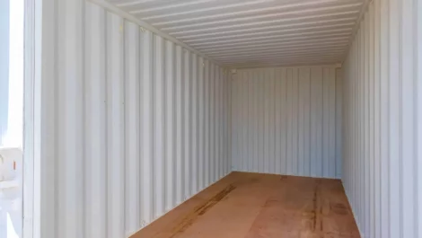 Inside a Connex Storage Container