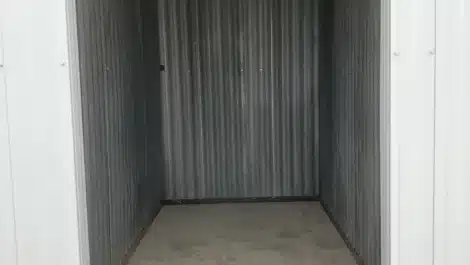 inside small self storage unit