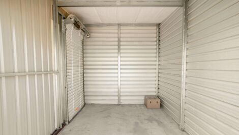 Inside a storage unit in Airdrie