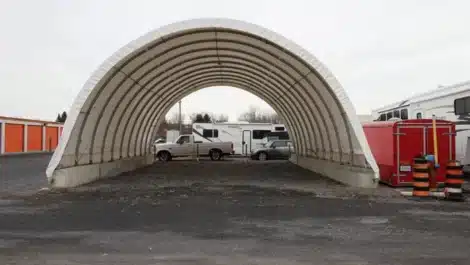 Covered storage parking
