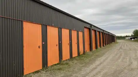 row of self storage units in Timmins
