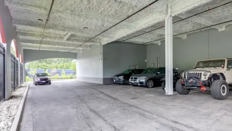 More customer parking and covered parking