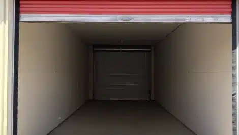 inside self storage unit