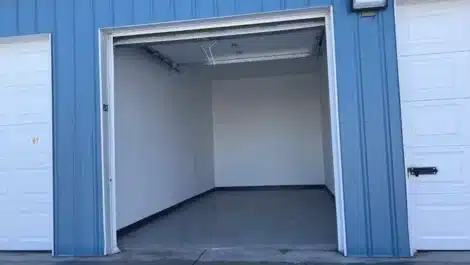 Large storage unit open