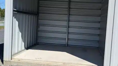 inside self storage unit