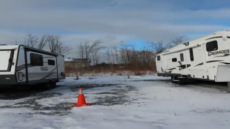 Outdoor uncovered RV parking