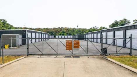 facility gate at Mini Mall Storage in Hot Springs