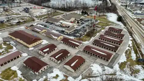 aerial view of Mini Mall storage facility in Greencastle