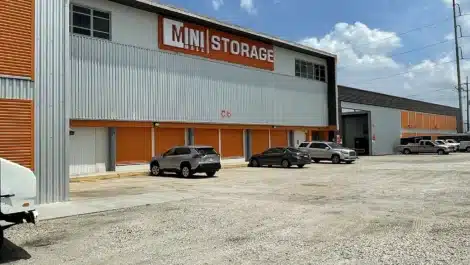 Front sign of self storage facility NOLA Franklin