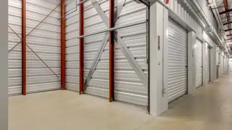 inside view of small self storage unit