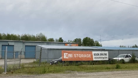 Outside of self storage facility in Timmins