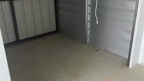 inside self storage unit