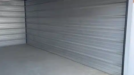 inside self storage unit