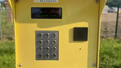 Key pad entry into self storage unit