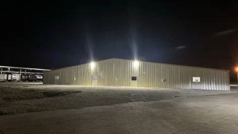 well lit warehouse storage