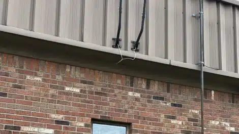 Security cameras at self storage facility