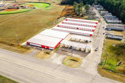 aerial view of Mini Mall Storage in Kirbyville