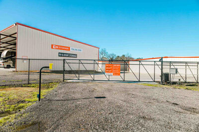 Mini Mall Storage facility and gate in Lufkin