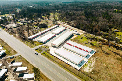 Aerial view of Mini Mall Storage in Lufkin