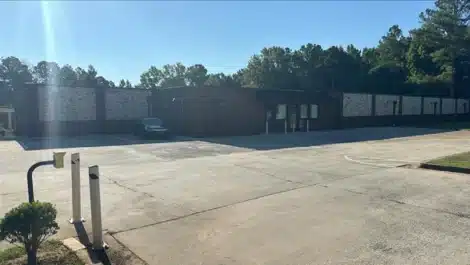 row of units at self storage facility