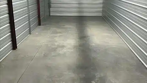 inside self storage unit