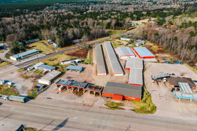 aerial view of Mini Mall Storage in Buna