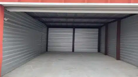 Inside self storage unit in Jasper TX
