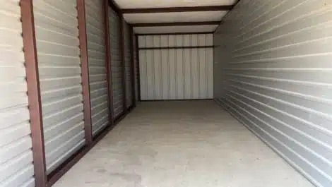 inside large self storage unit