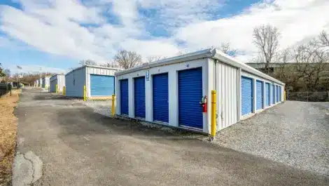 Row of small sized self storage unit in Kingsport