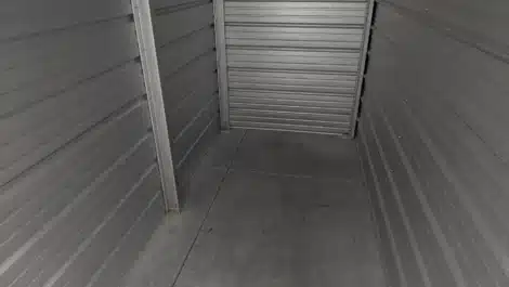 inside small self storage unit