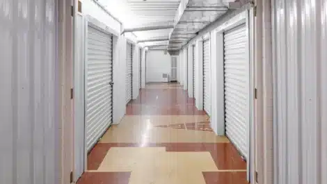 Indoor units at self storage facility