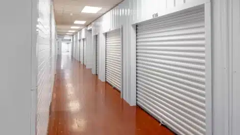 Indoor units at self storage facility