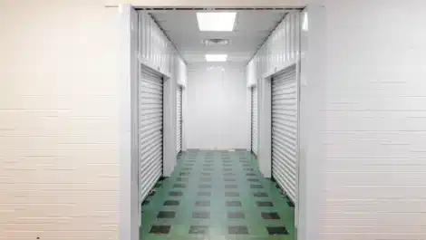 Indoor units at self storage facility