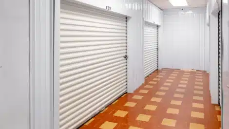 Indoor units at self storage facility