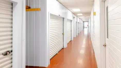 Indoor units at self storage facility