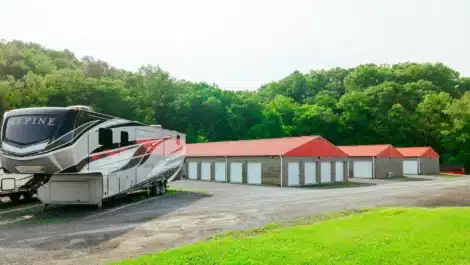 RV and Boat storage at self storage facility