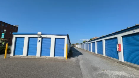 Row of self storage units in Johnson City