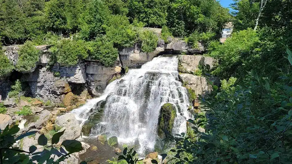 A waterfall in Owen Sound, Ontario