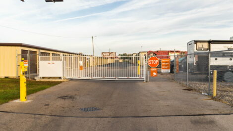 secure fenced and gated storage facility