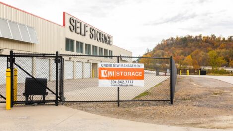 secure gated storage facility