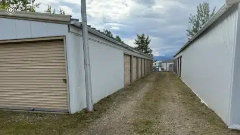 row of units at self storage unit