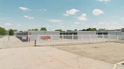 Secure gate access to self storage facility