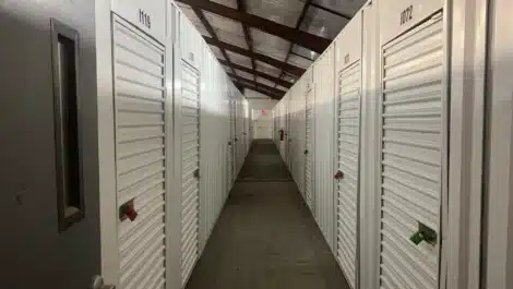 small sized units at self storage facility