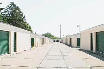 Row of self storage units in Fairborn OH