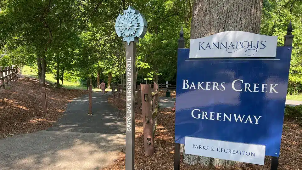 Bakers Creek Park in Kannapolis, North Carolina 