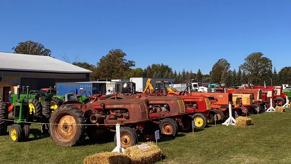 Tractors at the annual fair 