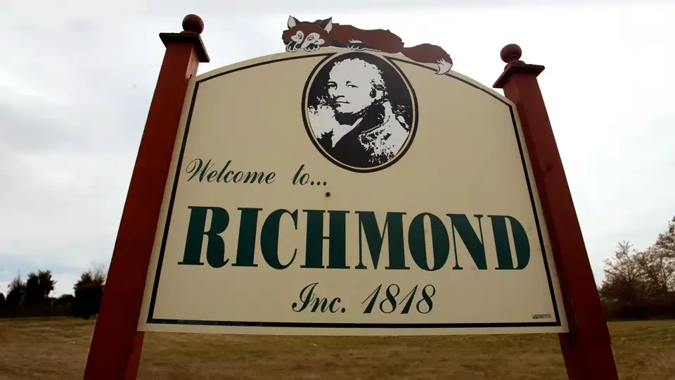 The welcome to Richmond Sign 